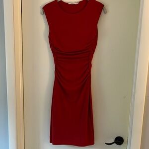 Elegant Red Sleeveless Dress.